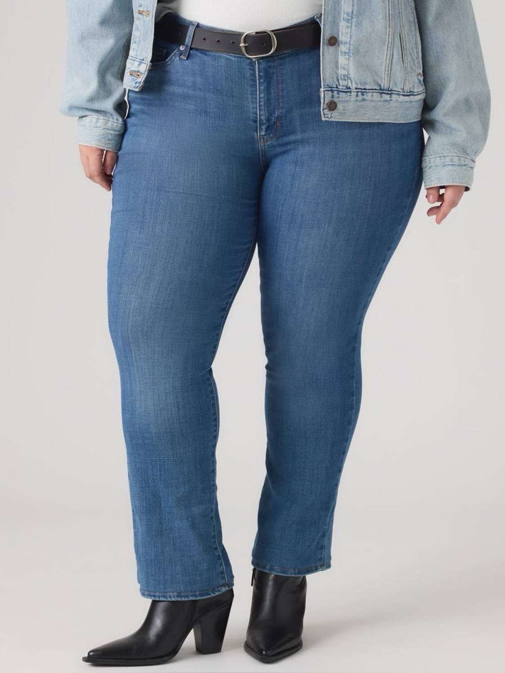 Levi Strauss Women’s Size 18 Inseam 26-1/2 High Rise Straight Leg Blue Jeans
